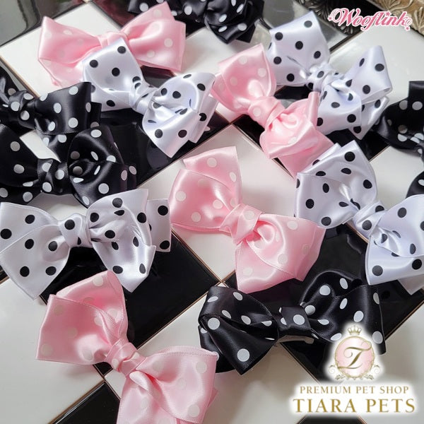 ウーフリンクWOOFLINKPOLKAPOLKADOTDOT?HAIRBOW