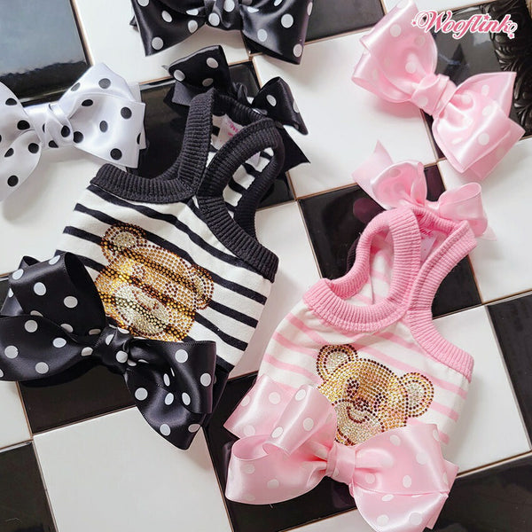 ウーフリンクWOOFLINKPOLKAPOLKADOTDOT?HAIRBOW