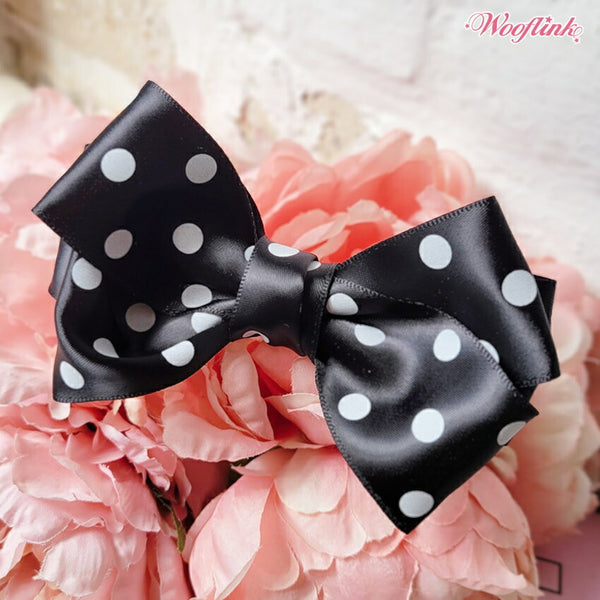 ウーフリンクWOOFLINKPOLKAPOLKADOTDOT?HAIRBOW