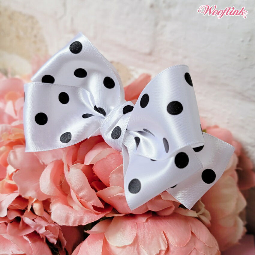 ウーフリンクWOOFLINKPOLKAPOLKADOTDOT?HAIRBOW