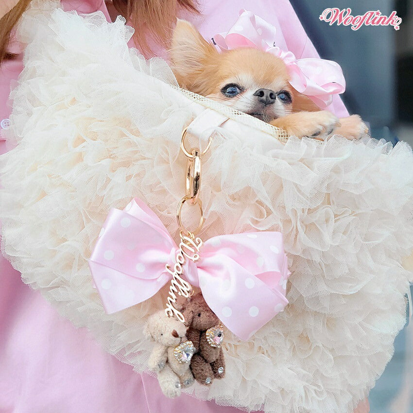 ウーフリンクWOOFLINKPOLKAPOLKADOTDOT?HAIRBOW