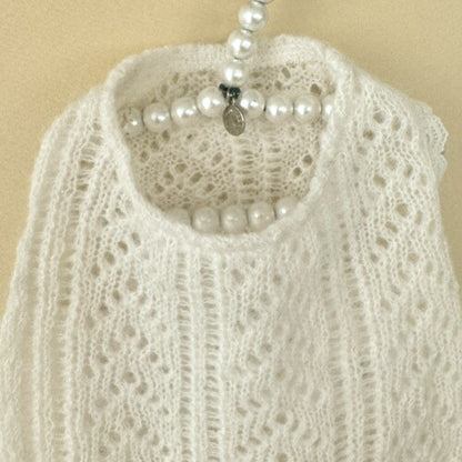 ルイスドッグlouisdogWhiteKnittedSleeveless