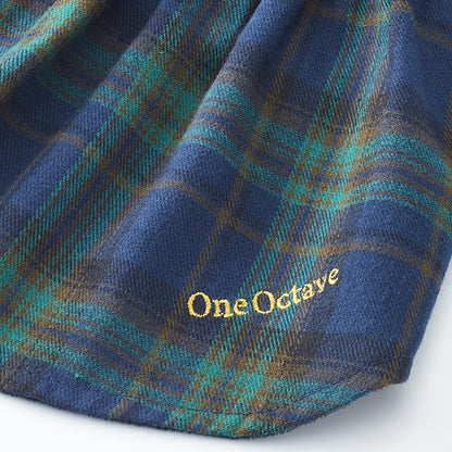 ワンオクターヴ One Octave ラッフルカラーチェックワンピース【小型犬 犬服 ウエア ワンピース ドレス セレブ】
