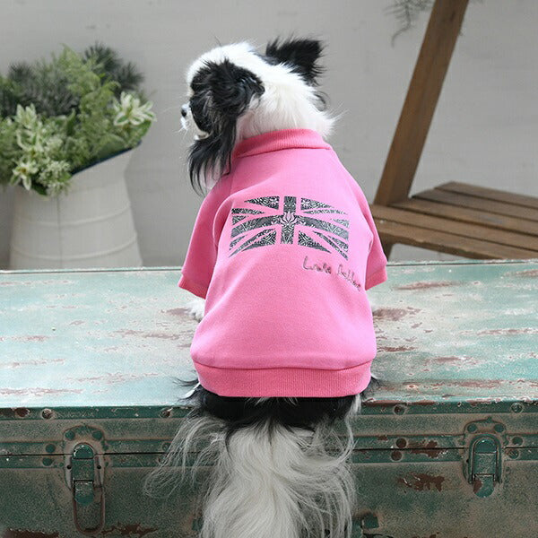 ローラアシュレイ LAURA ASHLEY ユニオンプリントもちのびプルオーバー【小型犬 犬服 ウエア トップス プルオーバー スウェット セレブ】
