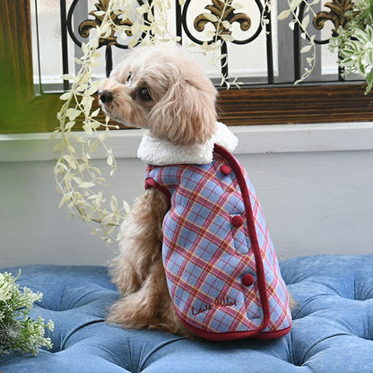 ローラアシュレイ LAURA ASHLEY 起毛ベスト【小型犬 犬服 ウエア トップス アウター ベスト セレブ】