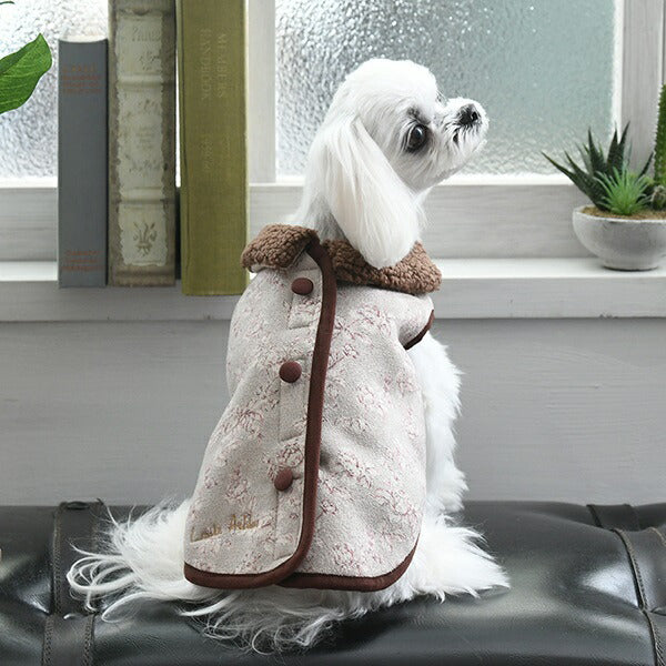 ローラアシュレイ LAURA ASHLEY 起毛ベスト【小型犬 犬服 ウエア トップス アウター ベスト セレブ】