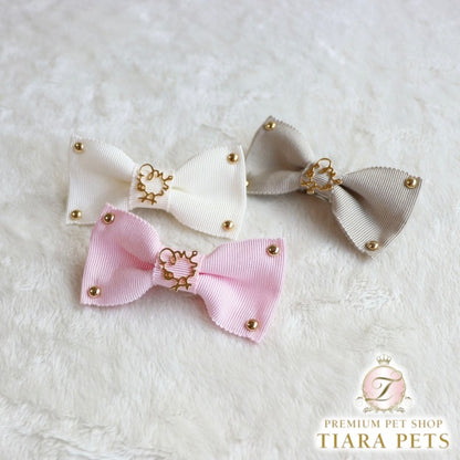 ミムット mimtto Grosgrain barrette【小型犬 犬用 ヘアアクセサリー バレッタ セレブ】