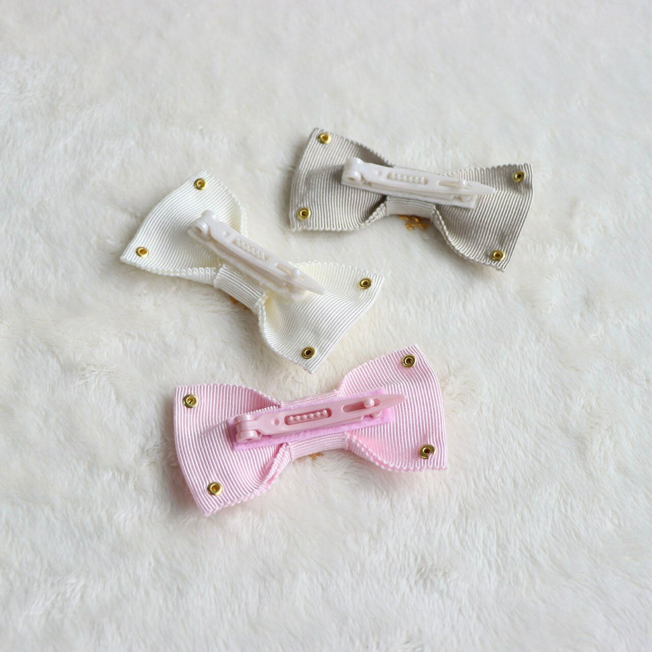 ミムット mimtto Grosgrain barrette【小型犬 犬用 ヘアアクセサリー バレッタ セレブ】