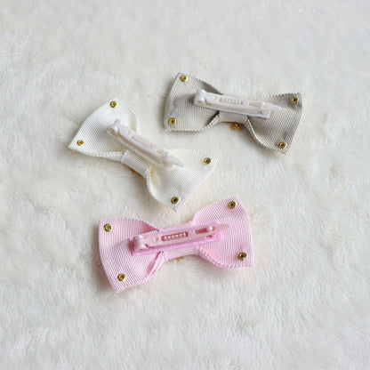 ミムット mimtto Grosgrain barrette【小型犬 犬用 ヘアアクセサリー バレッタ セレブ】