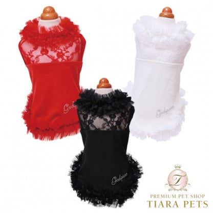 ゴッドピヴァ GODPIVA ブライトレースタンク【小型犬 犬服 トップス タンクトップ セレブ】