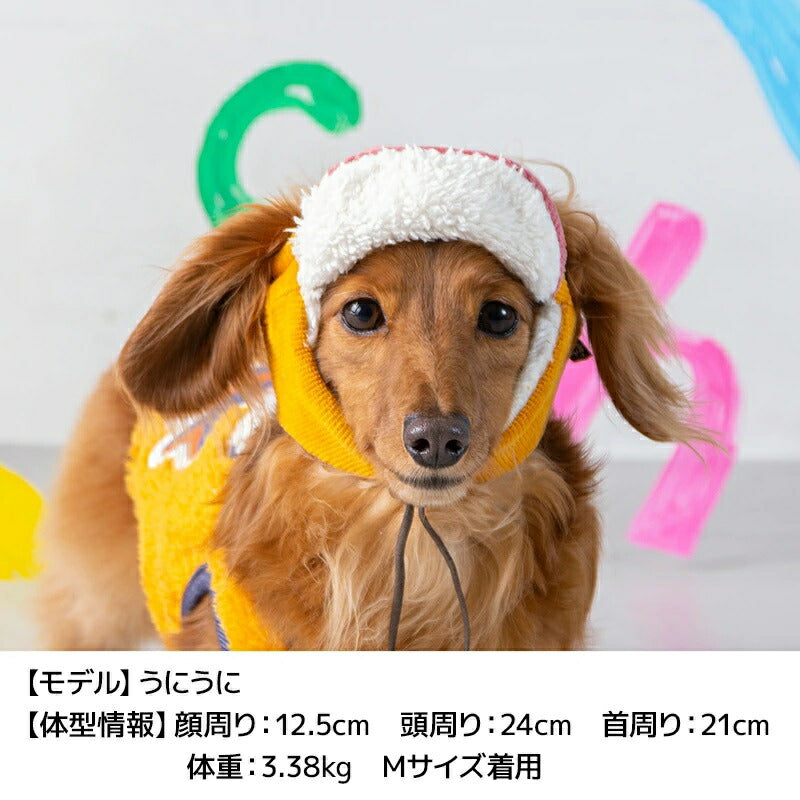 ディーズチャットD'sCHATバイカラーパイロット帽【服小型犬ドッグウェア帽子】