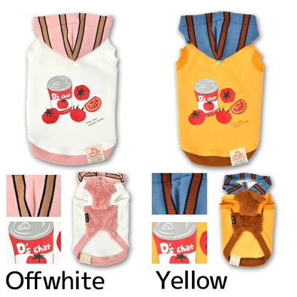 ディーズチャットD'sCHATトマト缶柄パーカ【犬服小型犬ドッグウェアトップスパーカー】
