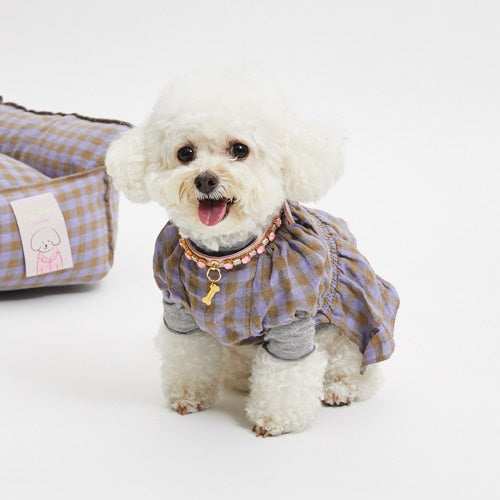 ルイスドッグlouisdogAdoreGinghamDress【小型犬犬服ワンピースドレスセレブ】