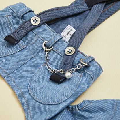 ルイスドッグlouisdogOrganicDenimBurmudaPants【小型犬犬服ショーツつなぎセレブ】