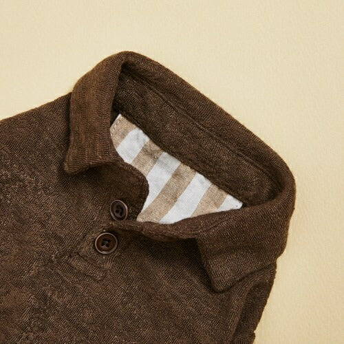ルイスドッグlouisdogDarkChocoPiqueShirt【小型犬犬服トップスシャツセレブ】