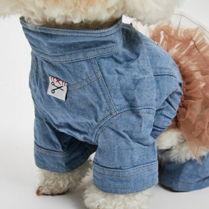 ルイスドッグlouisdogOrgnaicDenimJakcet【小型犬犬服アウタージャケットセレブ】