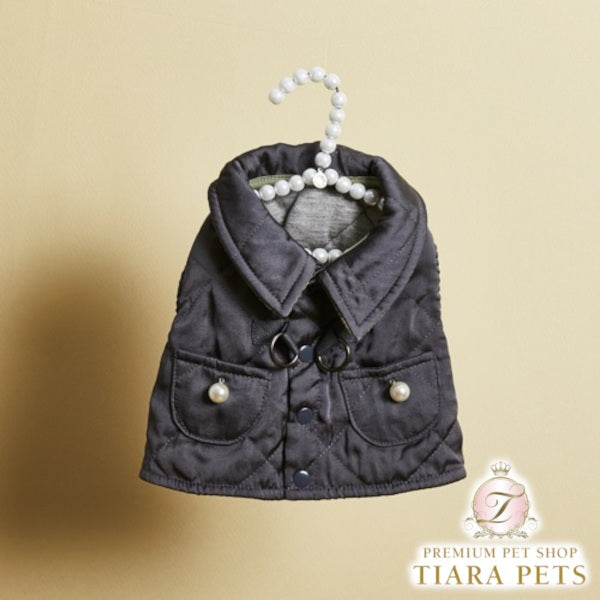 ルイスドッグlouisdogWalkingJacket/CharcoalArt【小型犬犬服アウタージャケットセレブ】