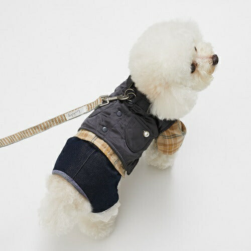 ルイスドッグlouisdogWalkingJacket/CharcoalArt【小型犬犬服アウタージャケットセレブ】