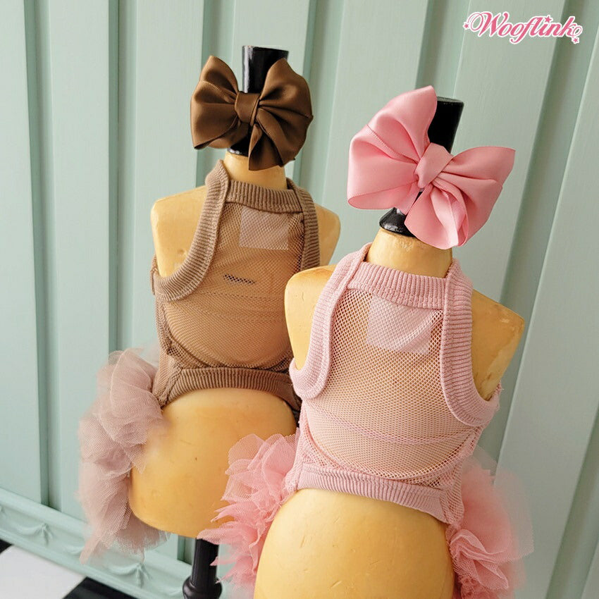 ウーフリンクWOOFLINKBABYTULLEDRESS【小型犬犬服ワンピースドレスセレブ】