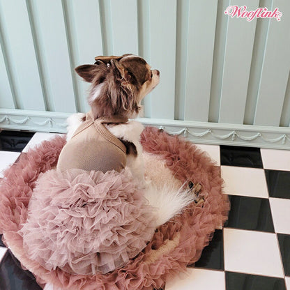 ウーフリンクWOOFLINKBABYTULLEDRESS【小型犬犬服ワンピースドレスセレブ】