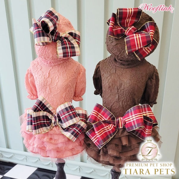 ウーフリンクWOOFLINKHI,FALLDRESS【小型犬犬服ワンピースドレスセレブ】