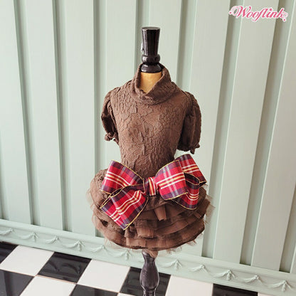 ウーフリンクWOOFLINKHI,FALLDRESS【小型犬犬服ワンピースドレスセレブ】