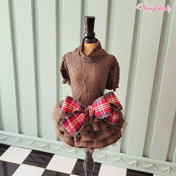 ウーフリンクWOOFLINKHI,FALLDRESS【小型犬犬服ワンピースドレスセレブ】