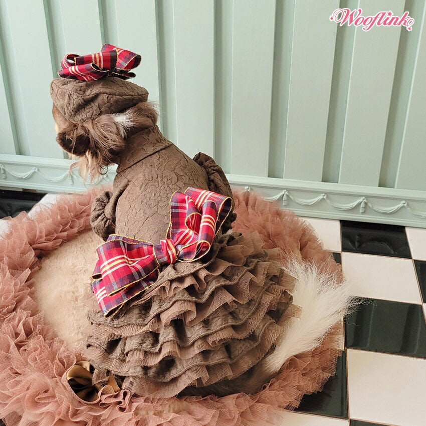 ウーフリンクWOOFLINKHI,FALLDRESS【小型犬犬服ワンピースドレスセレブ】
