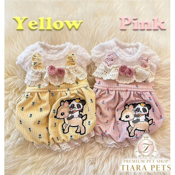 J&Kアニマルズ J&K animals ☆予約受付中☆お花バンビ ワンピース【小型犬 犬服 ワンピース ドレス】