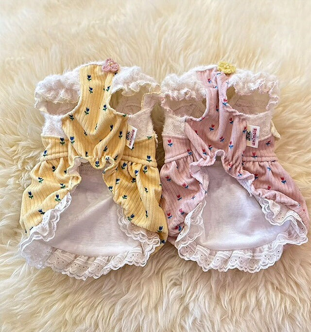 J&Kアニマルズ J&K animals ☆予約受付中☆お花バンビ ワンピース【小型犬 犬服 ワンピース ドレス】