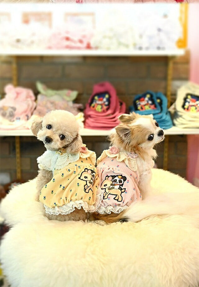 J&Kアニマルズ J&K animals ☆予約受付中☆お花バンビ ワンピース【小型犬 犬服 ワンピース ドレス】