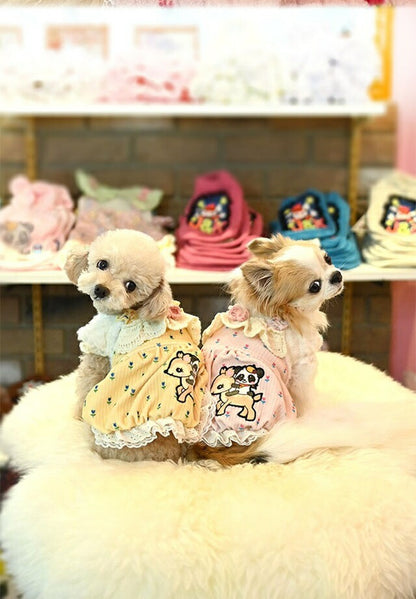 J&Kアニマルズ J&K animals ☆予約受付中☆お花バンビ ワンピース【小型犬 犬服 ワンピース ドレス】