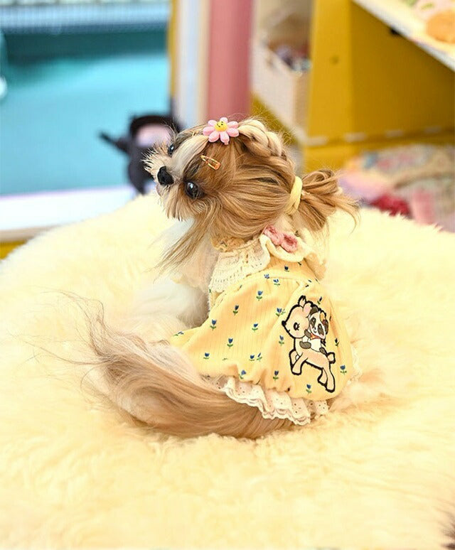 J&Kアニマルズ J&K animals ☆予約受付中☆お花バンビ ワンピース【小型犬 犬服 ワンピース ドレス】