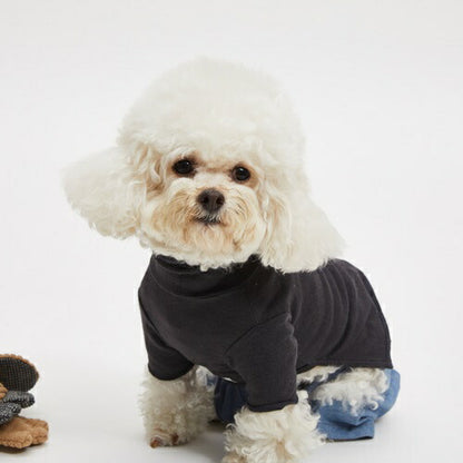 ルイスドッグ louisdog My High Neck/Deep Charcoal【小型犬 犬服 トップス ニット セーター セレブ】