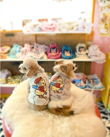 J&Kアニマルズ J&K animals ☆予約受付中☆あひる先生ブルゾン【小型犬 犬服 アウター ブルゾン ジャケット】