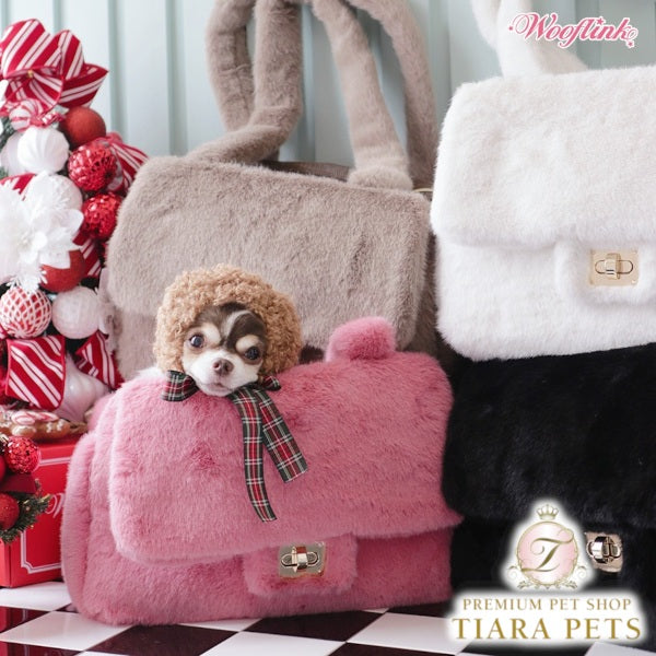 ウーフリンク WOOFLINK LUXE BAG 3 FUR【小型犬 ママ用 オーナー用 キャリーバッグ ショルダーバッグ セレブ】