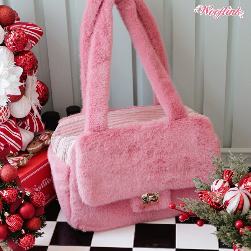 ウーフリンク WOOFLINK LUXE BAG 3 FUR【小型犬 ママ用 オーナー用 キャリーバッグ ショルダーバッグ セレブ】