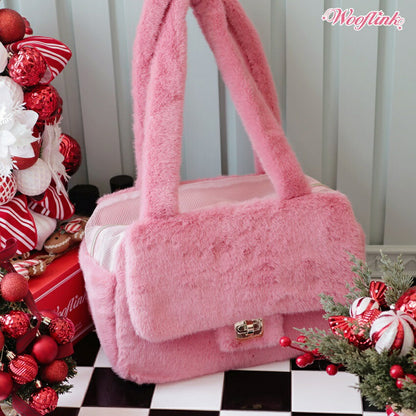 ウーフリンク WOOFLINK LUXE BAG 3 FUR【小型犬 ママ用 オーナー用 キャリーバッグ ショルダーバッグ セレブ】