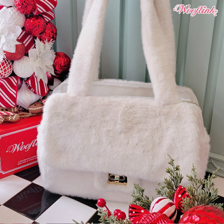 ウーフリンク WOOFLINK LUXE BAG 3 FUR【小型犬 ママ用 オーナー用 キャリーバッグ ショルダーバッグ セレブ】