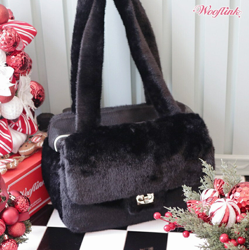 ウーフリンク WOOFLINK LUXE BAG 3 FUR【小型犬 ママ用 オーナー用 キャリーバッグ ショルダーバッグ セレブ】