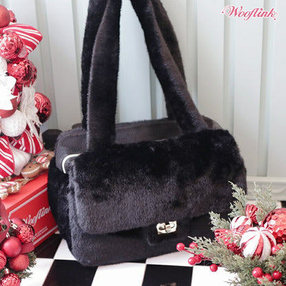 ウーフリンク WOOFLINK LUXE BAG 3 FUR【小型犬 ママ用 オーナー用 キャリーバッグ ショルダーバッグ セレブ】