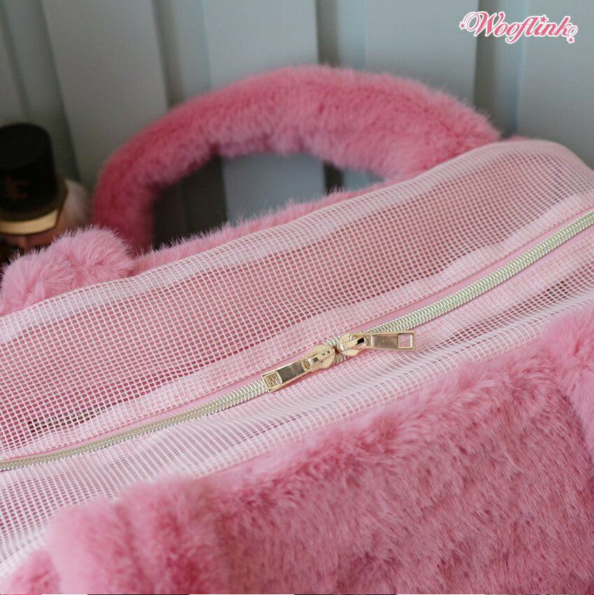 ウーフリンク WOOFLINK LUXE BAG 3 FUR【小型犬 ママ用 オーナー用 キャリーバッグ ショルダーバッグ セレブ】