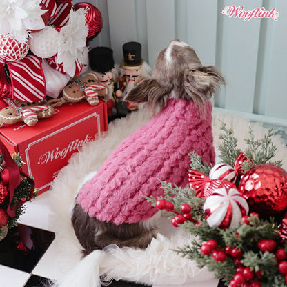 ウーフリンク WOOFLINK PERFECT HOLIDAY TURTLENECK【小型犬 犬服 トップス タートルネック セーター セレブ】