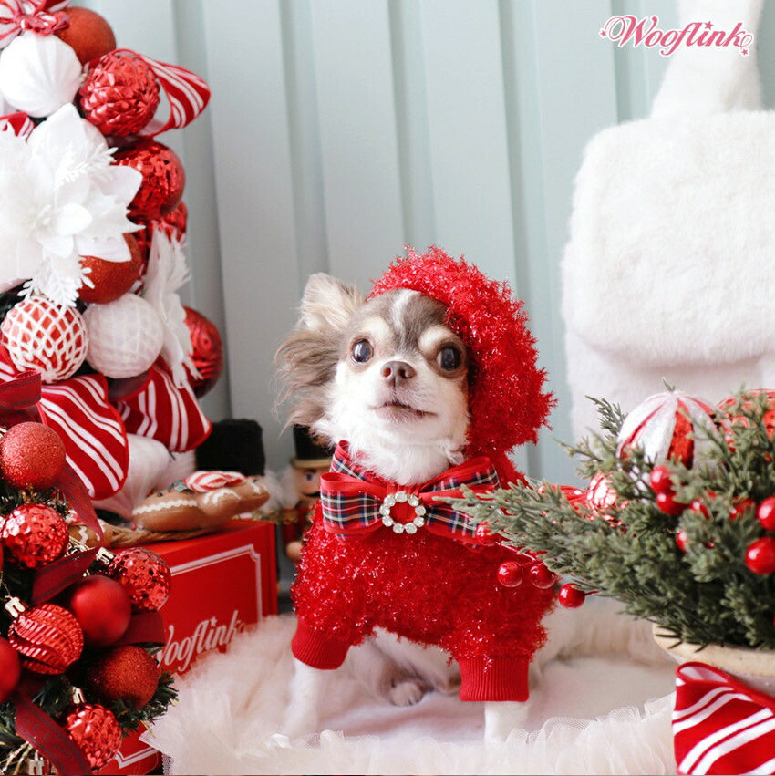 ウーフリンク WOOFLINK PERFECT HOLIDAY SWEATER【小型犬 犬服 トップス ニット セーター セレブ】