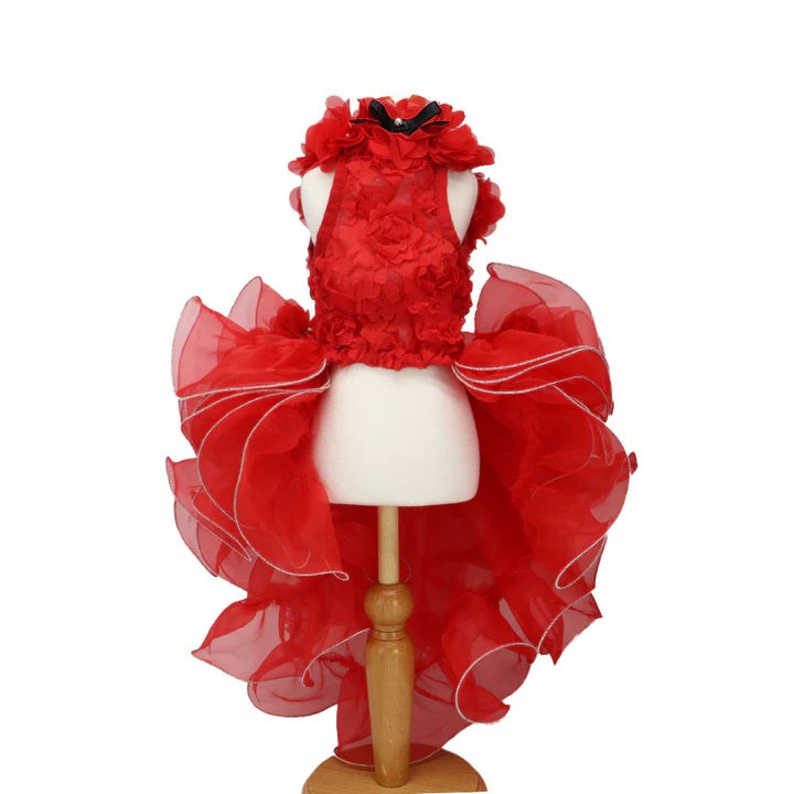 リュクスバーディ Luxe birdie ポンデザムールドレス【小型犬 犬服