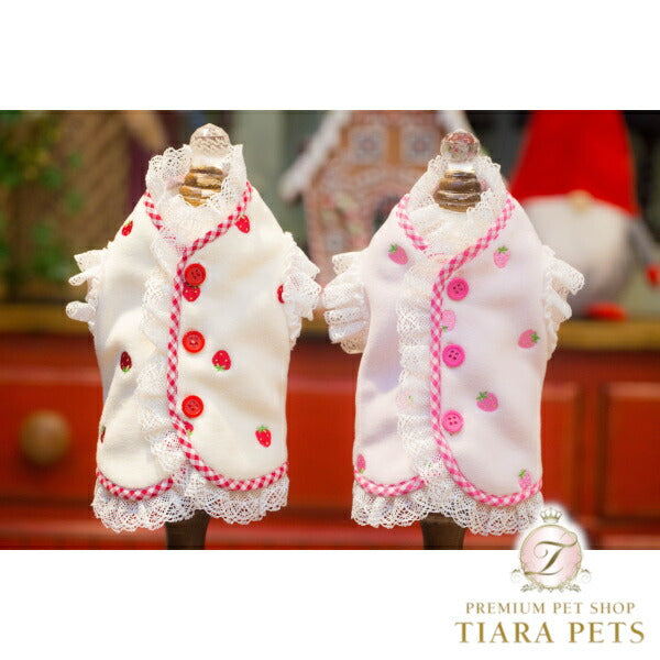 ブルブブ BUL BU-BU いちごボレロ【小型犬 犬服 ウエア トップス ボレロ セレブ】
