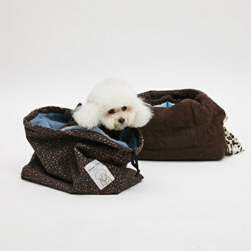 ルイスドッグ louisdog Choco Brown Wool Sling Bag【小型犬 犬用 スリング バッグ セレブ】