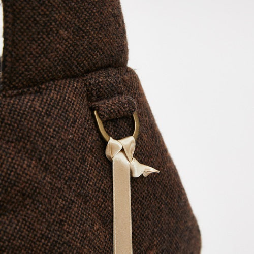 ルイスドッグ louisdog Choco Brown Wool Sling Bag【小型犬 犬用 スリング バッグ セレブ】