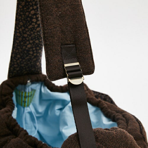 ルイスドッグ louisdog Choco Brown Wool Sling Bag【小型犬 犬用 スリング バッグ セレブ】