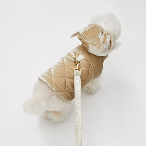 ルイスドッグ louisdog For Hand Leash/Teddy Blue & Velour【小型犬 犬用 リード お散歩 セレブ】